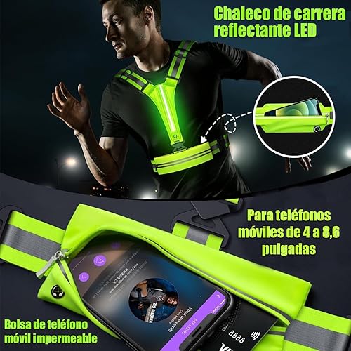 Chaleco Reflectivo Con Luz Led
