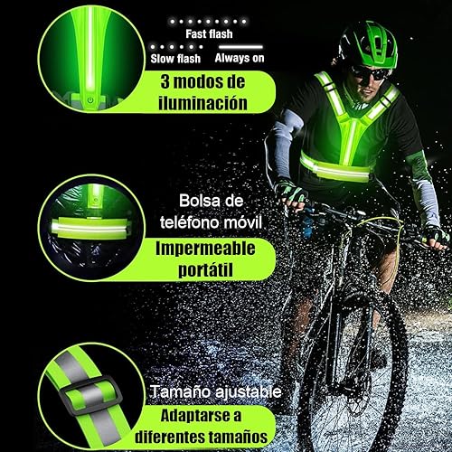 Chaleco Reflectivo Con Luz Led