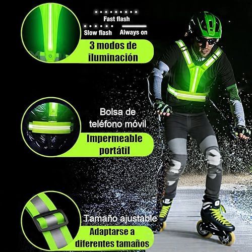 Chaleco Reflectivo Con Luz Led