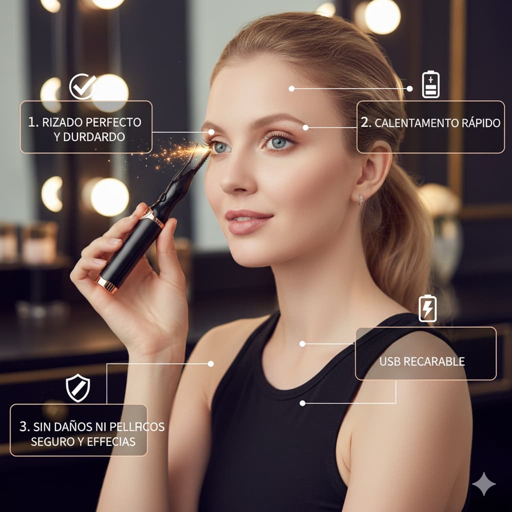 Rizador de pestañas Electrico Premium