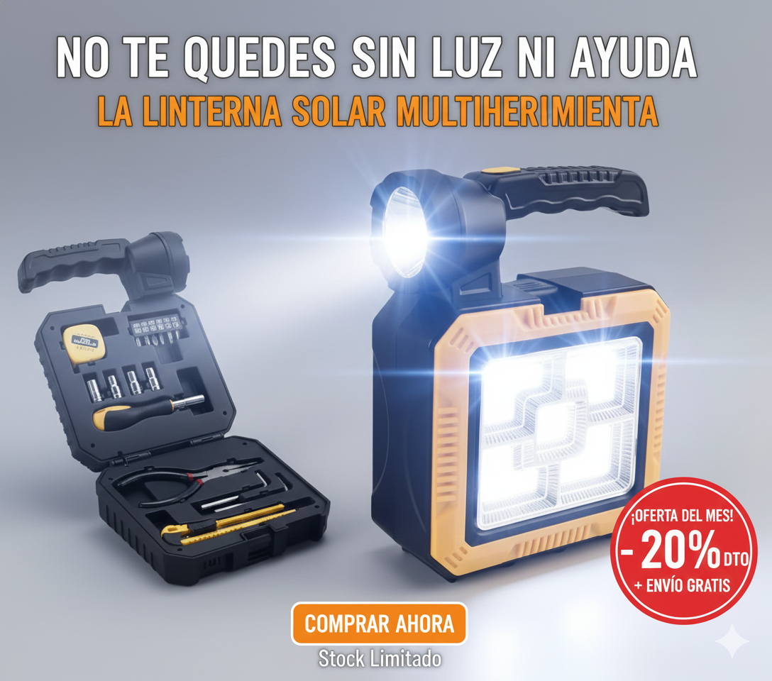 Linterna Solar Multiherramienta