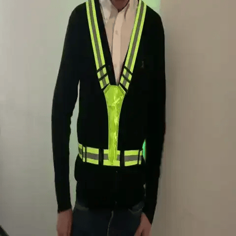 Chaleco Reflectivo Con Luz Led